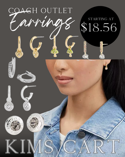 🎁🎁🎁GIFT IDEA!!!  Coach Outlet Earrings starting at just $18.56 + Free Shipping on all orders.