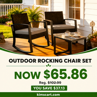 Outdoor Rocking Chair Set