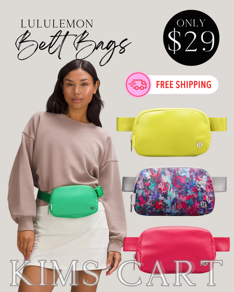 $29 🍋LuLuLemon Everywhere Belt Bag 1L = make awesome gifts!! FREE Shipping on all orders.
