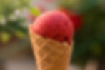Lody w słodkim wafelku (gałka)