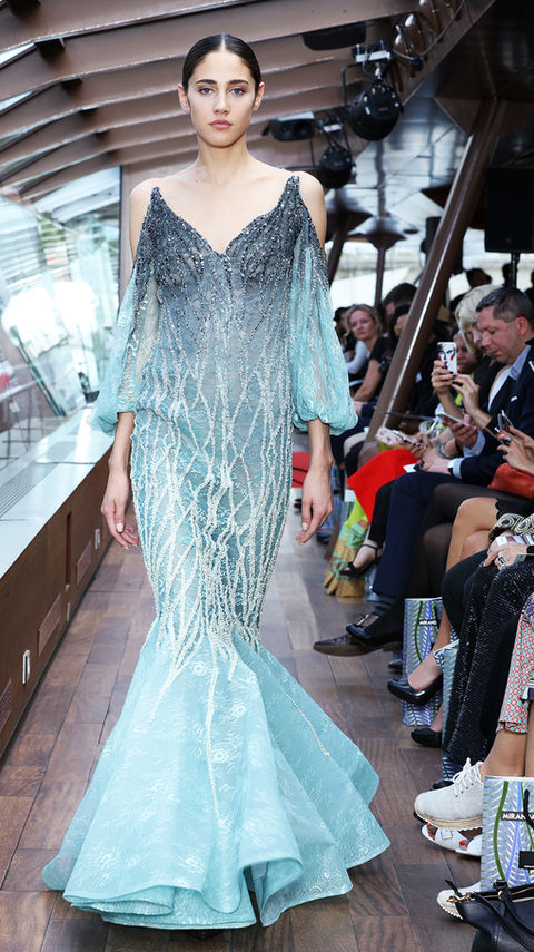 Anoine Kareh at J Spring Fashion Show on Seine River produced by Jessica Minh Anh