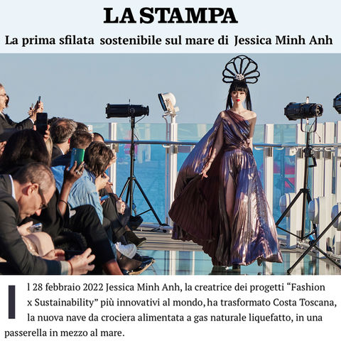 La Stampa Jessica Minh Anh in Italy