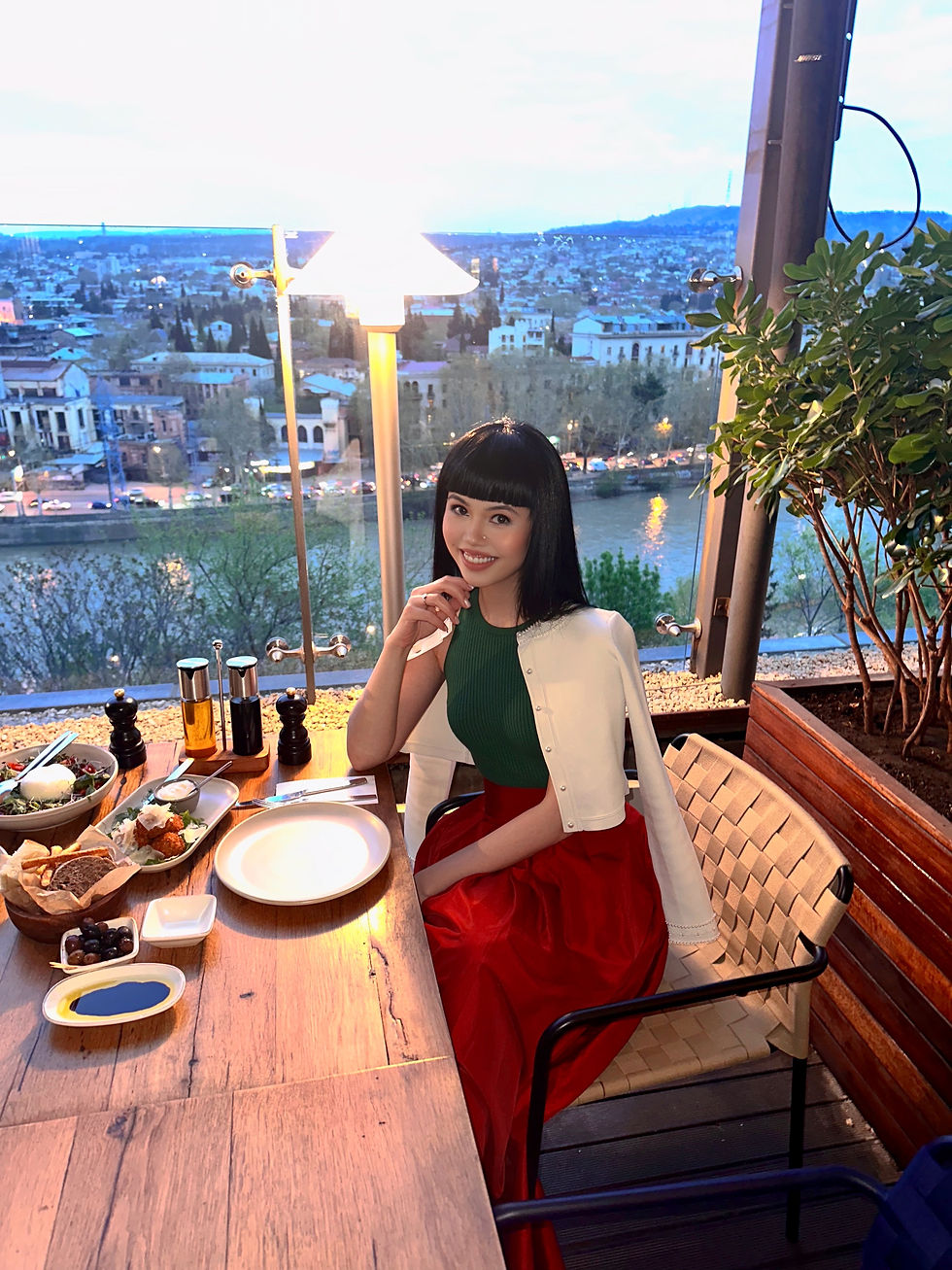 Jessica Minh Anh at Radisson Blu Iveria Tbilisi, Georgia