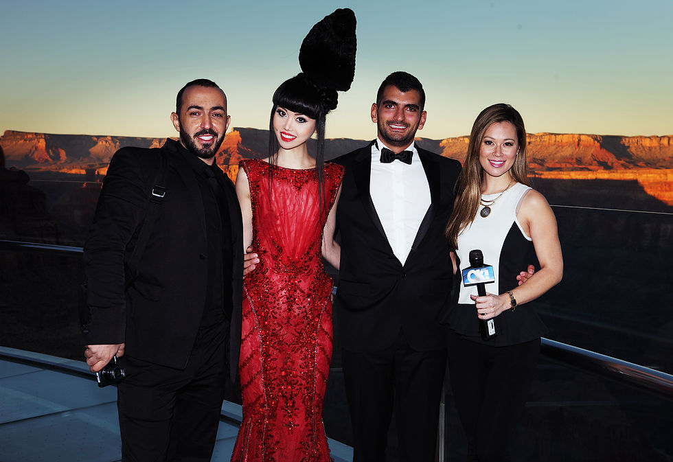 Jessica Minh Anh and Ziad Nakad go way back when the Lebanese haute couturier joined J Autumn Fashion Show on the Grand Canyon Skywalk, also known as the world's highest fashion show produced by Jessica Minh Anh