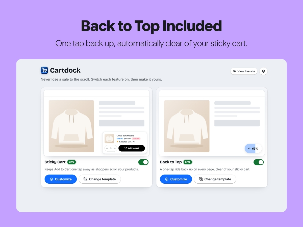 Cartdock: Sticky Add to Cart screenshot 4