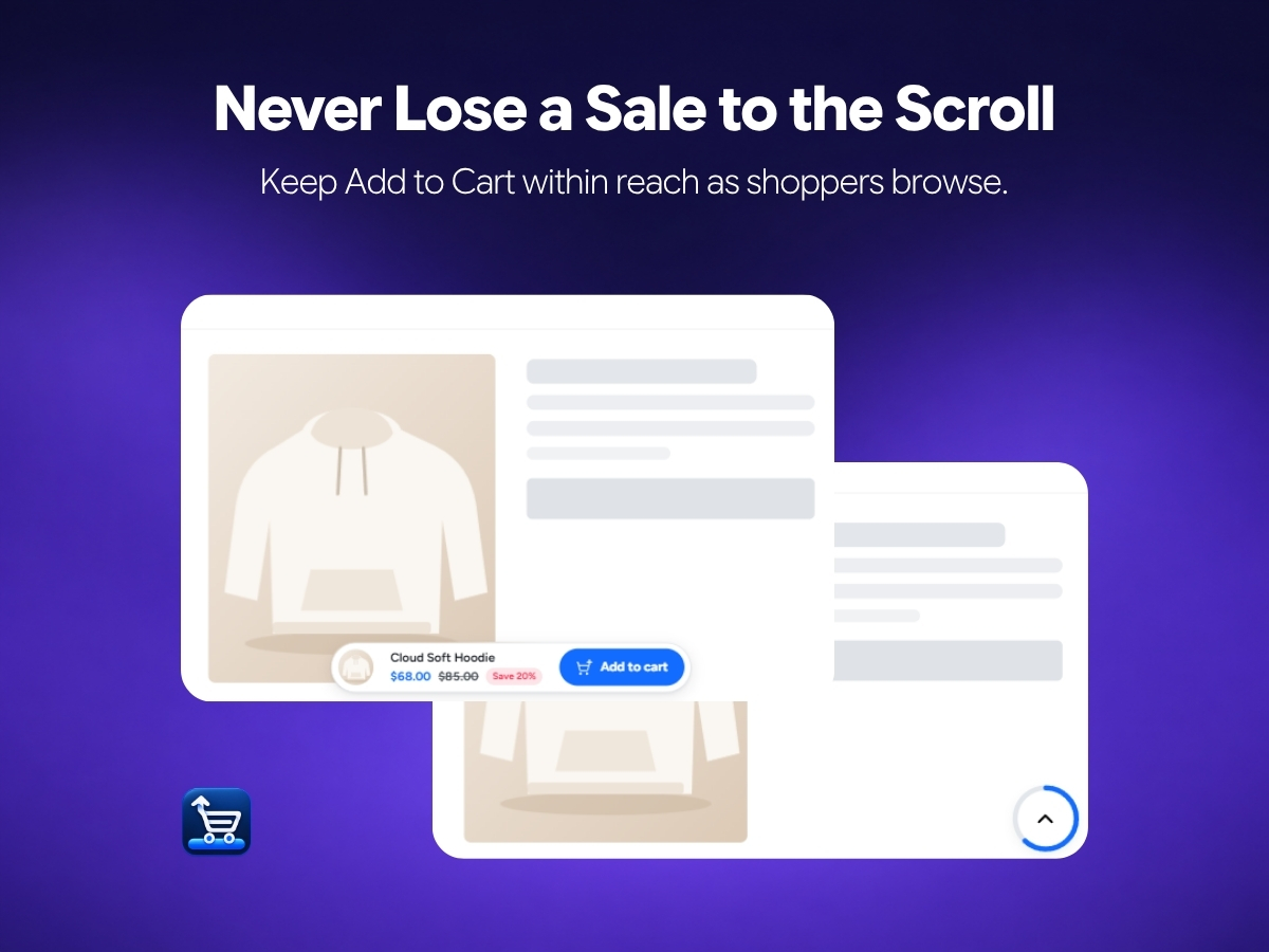 Cartdock: Sticky Add to Cart screenshot 1