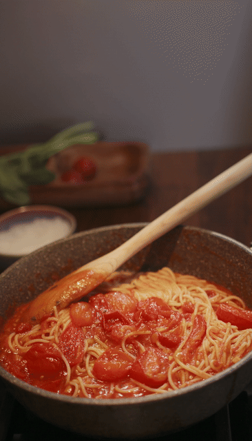 pasta with sauce