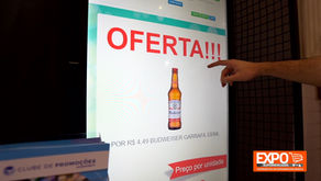 Painel de LED no açougue e na padaria: vender mais enquanto o cliente aguarda atendimento