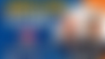 Cartaz azul e laranja de live sobre recuperação judicial, com dois homens, microfones e textos: quarta-feira às 20h no Instagram.