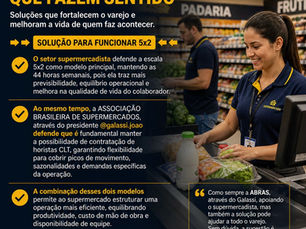 ABRAS, através do Galassi, apoiando o supermercadista , mas também a solução pode ajudar a todos varejo