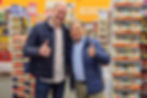 Leandro Carboni do Supermercado Carboni com Clóvis Polese da Expo Supermercados