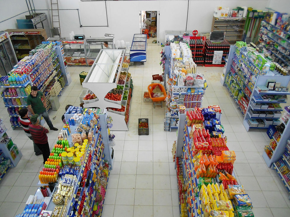 Corredores do supermercado