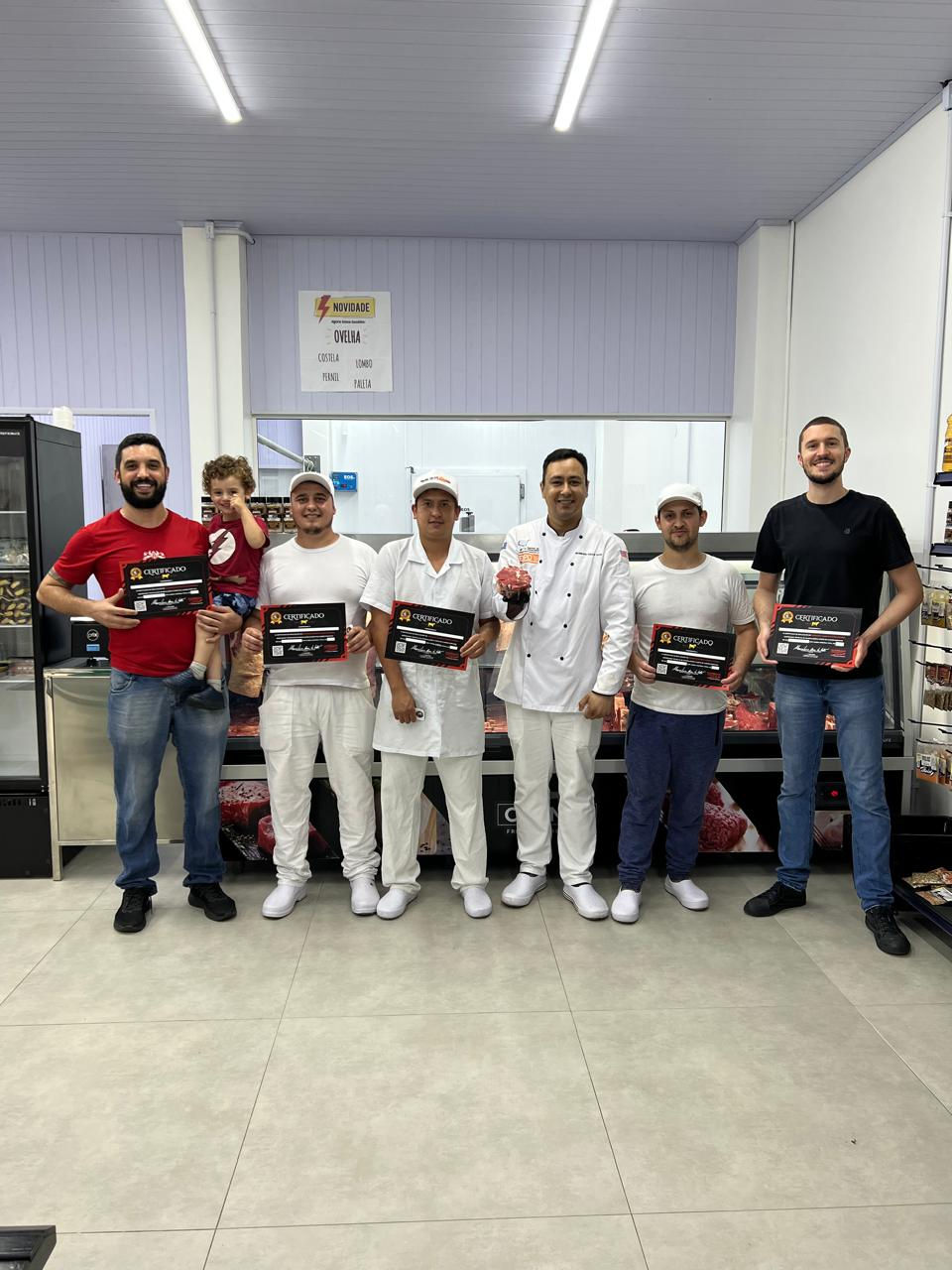 certificado curso equipe de açougueiros