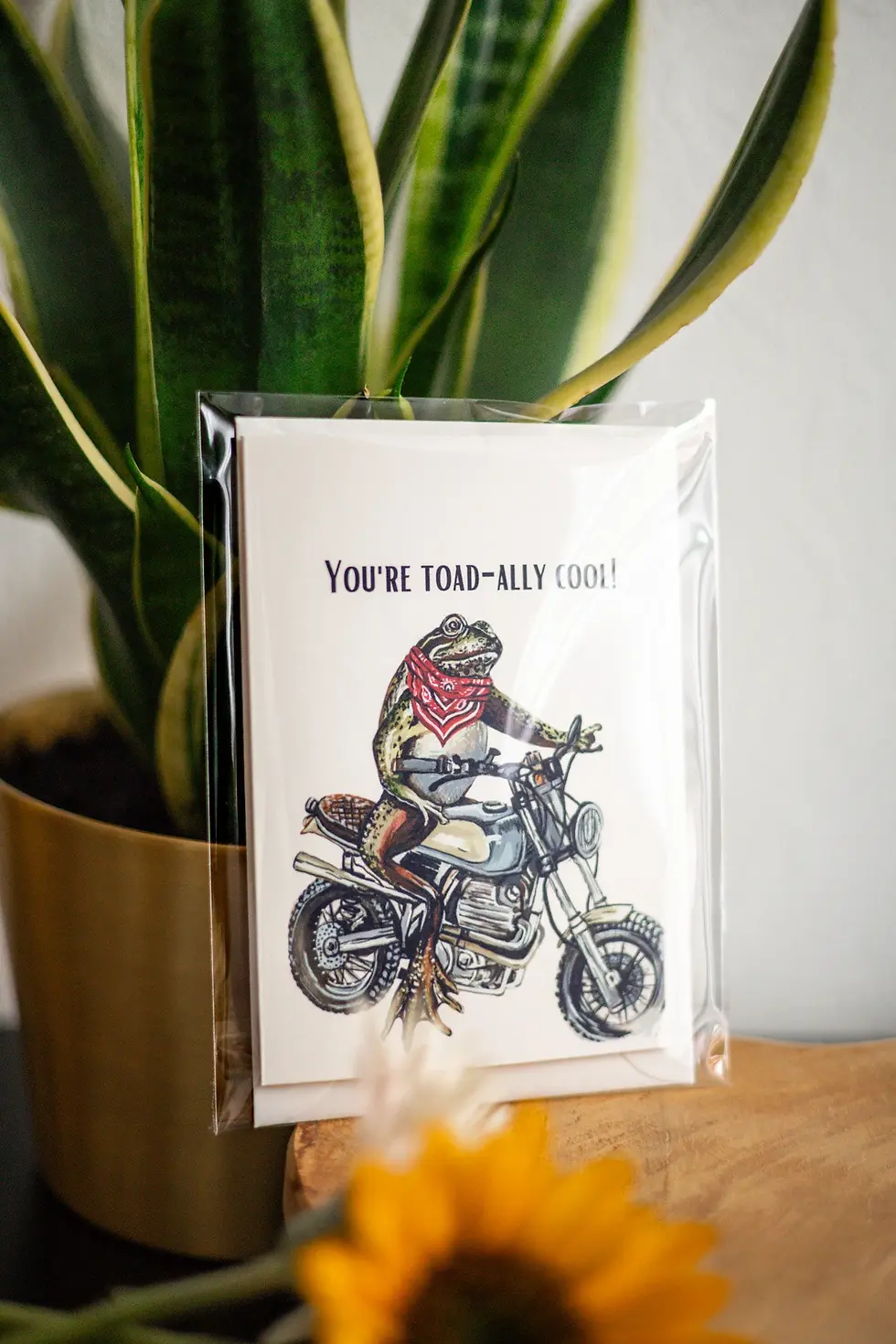 Thumbnail: Cool toad greeting card