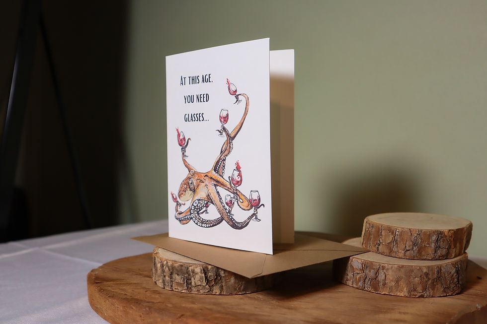 Thumbnail: Octopus birthday card