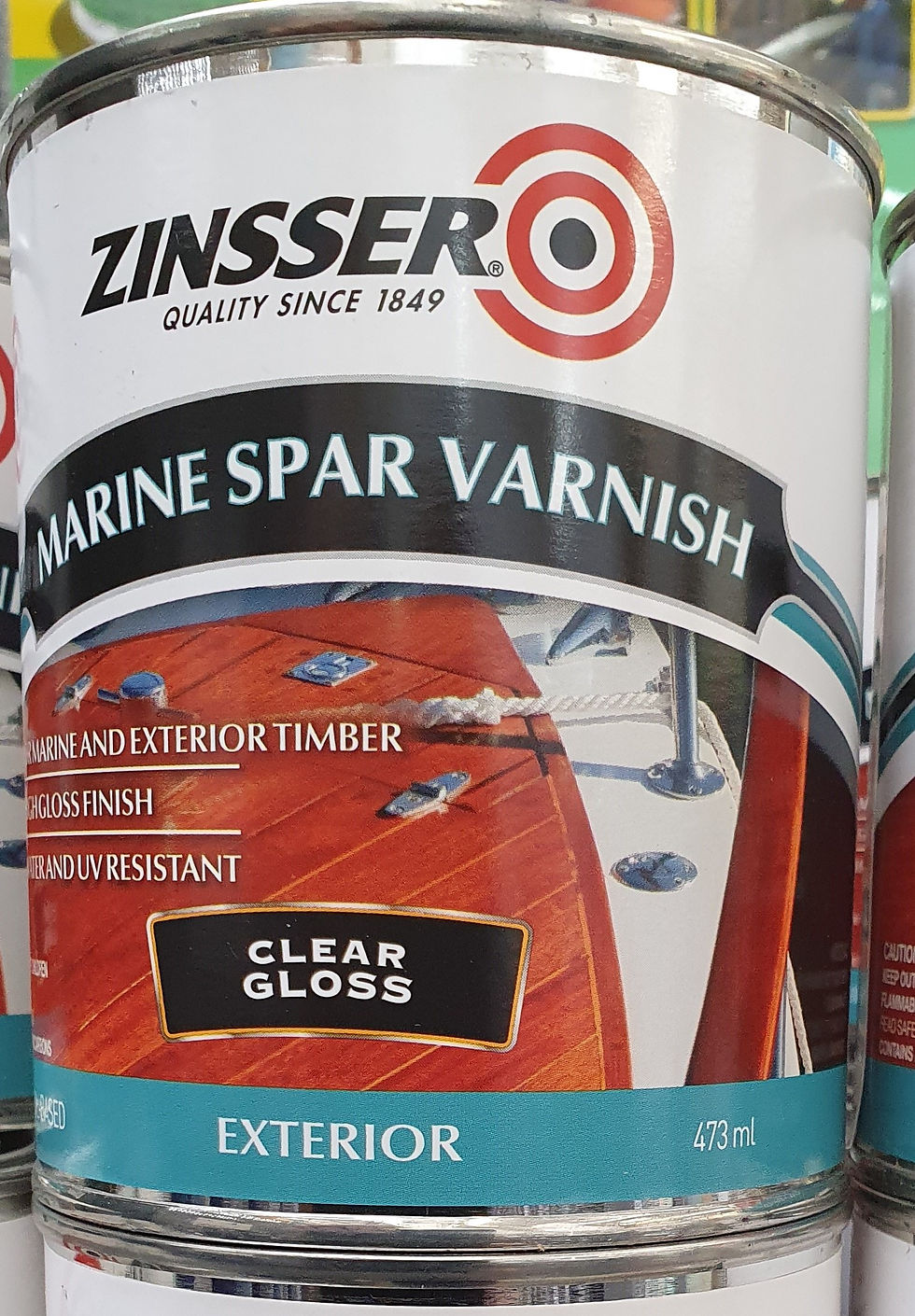 Zinsser Marine Spar Varnish Exterior 473ml Paint Supplies