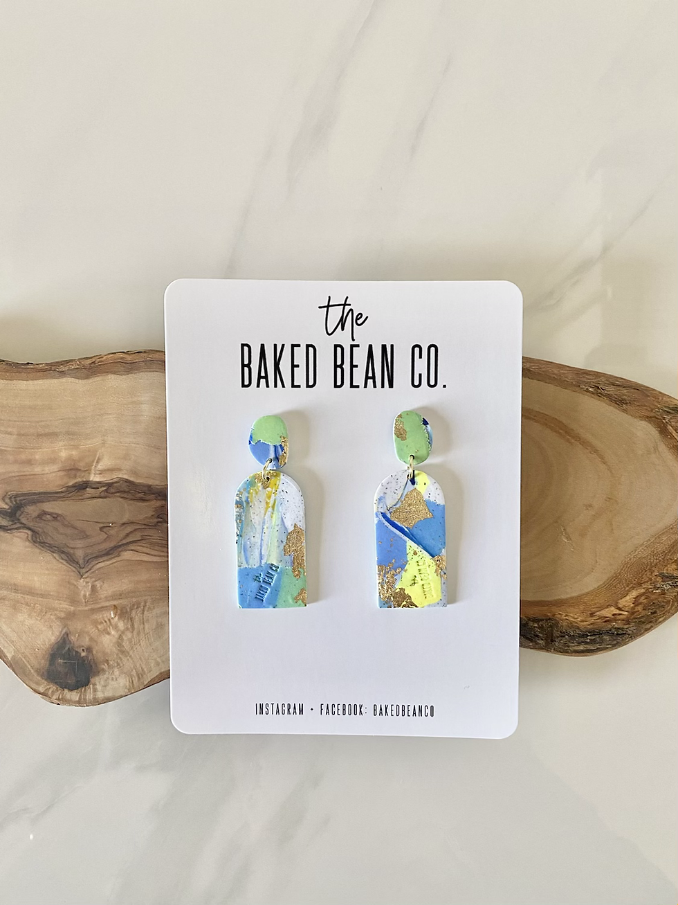 ETTIE17 ll Polymer Clay Statement Earrings