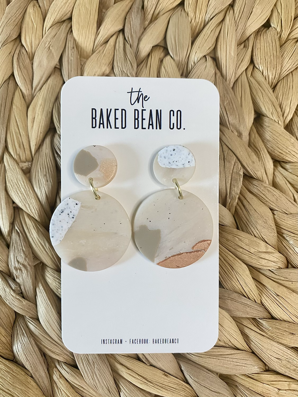 STAINEDGLASS2 ll Polymer Clay Statement Earrings