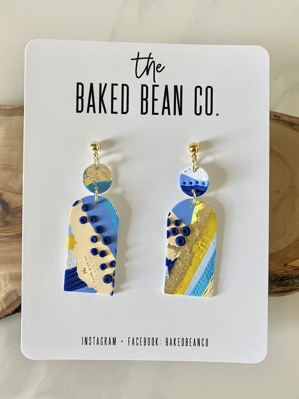 Thumbnail: ETTIE10  ll   Polymer Clay Statement Earrings