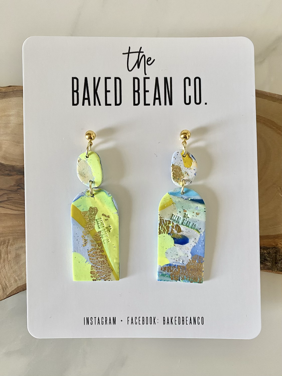 Thumbnail: ETTIE18  ll   Polymer Clay Statement Earrings