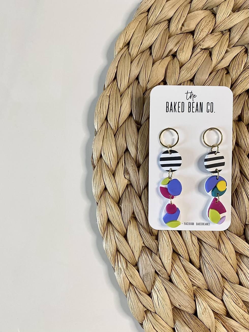 NELLIES2 ll Polymer Clay Statement Earrings
