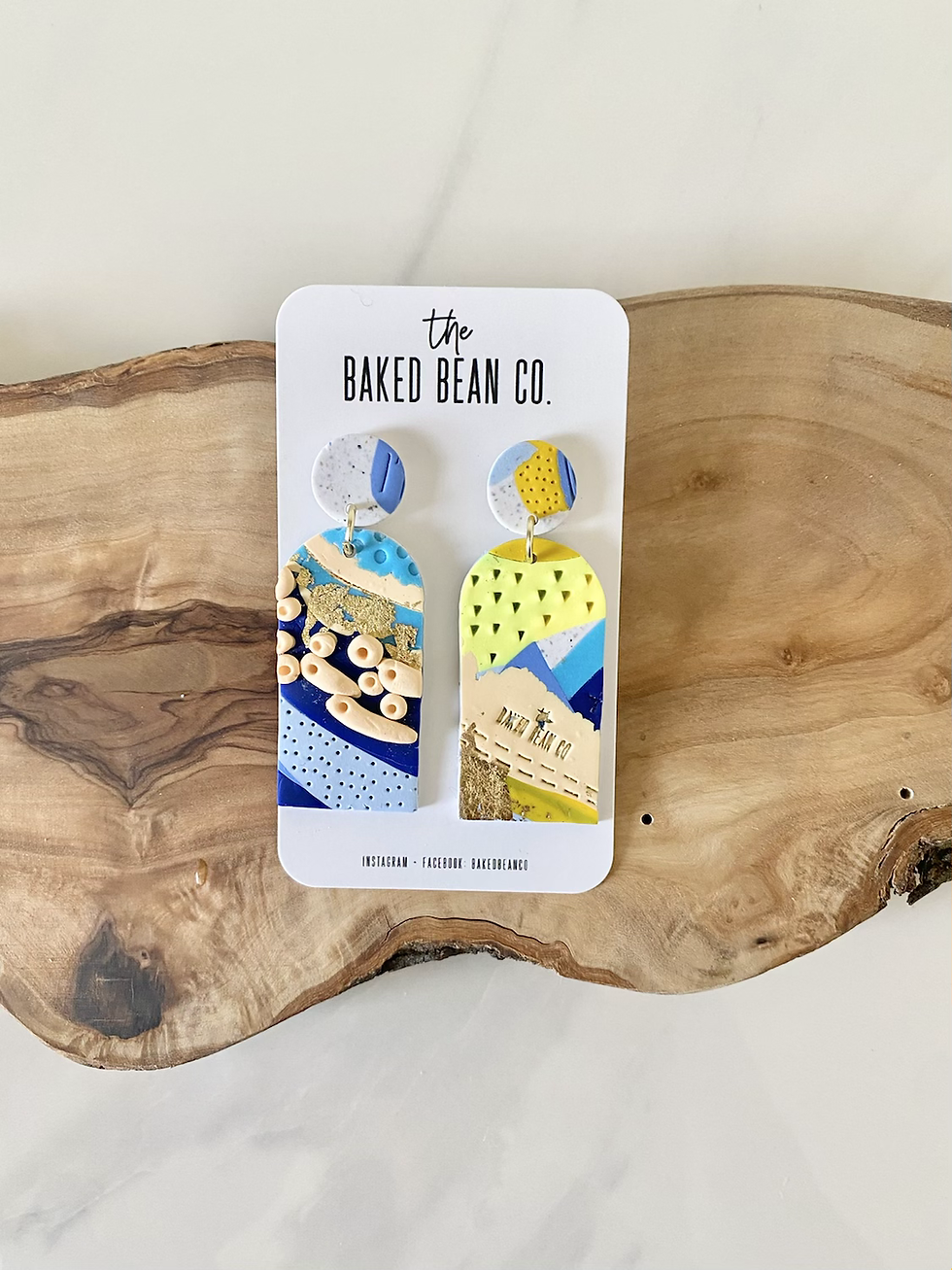 Thumbnail: ETTIE12  ll   Polymer Clay Statement Earrings