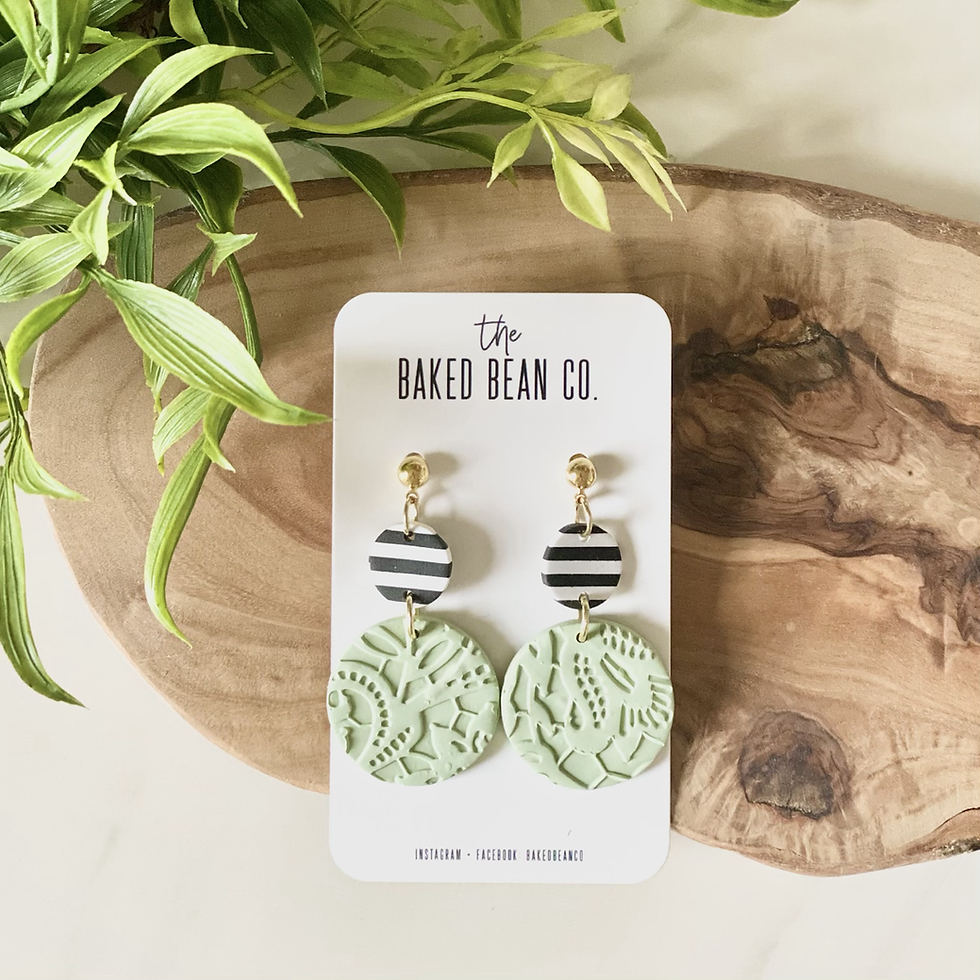 EARTH10 ll Polymer Clay Statement Earrings