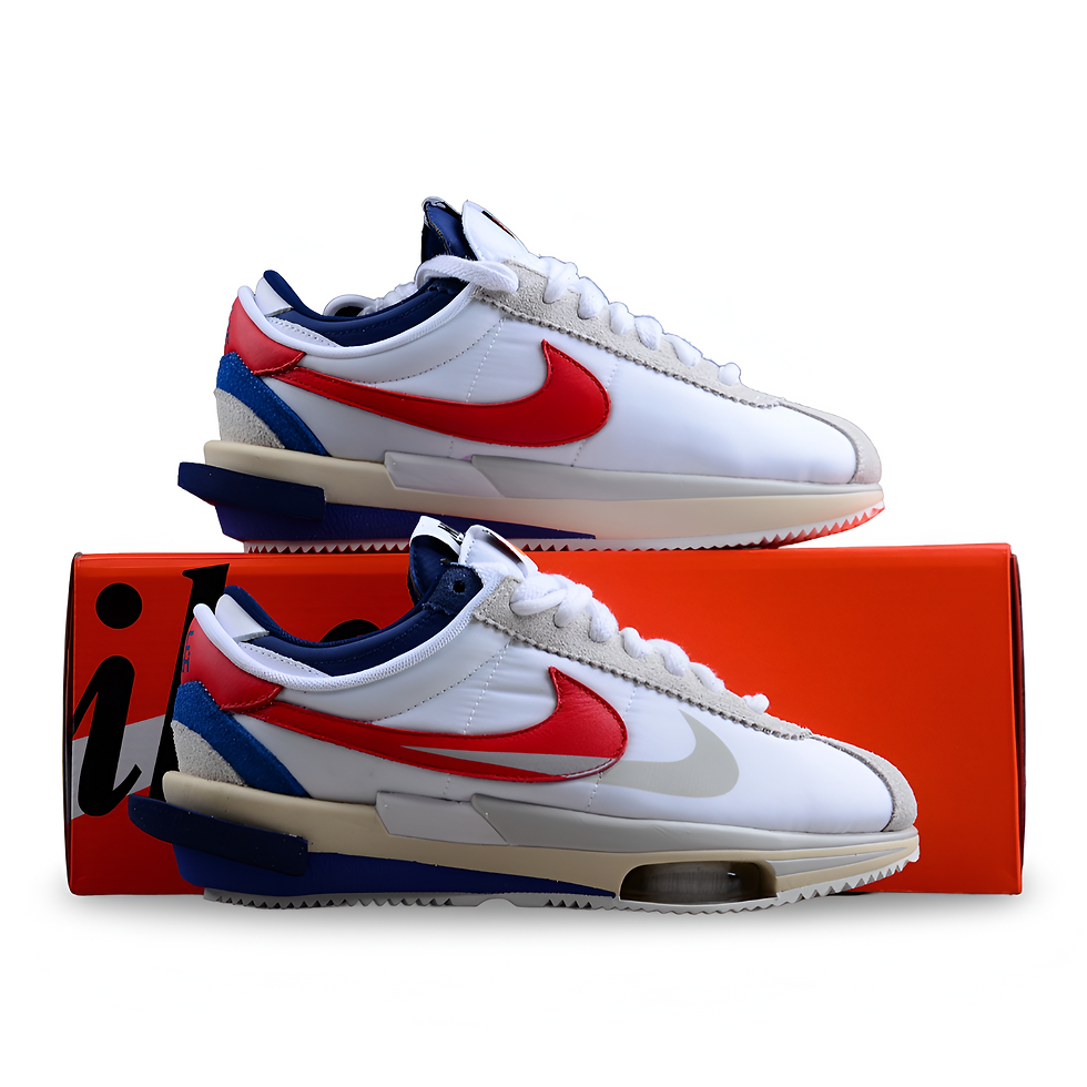 縮圖：Nike Zoom Cortez SP sacai White University Red Blue DQ0581-100