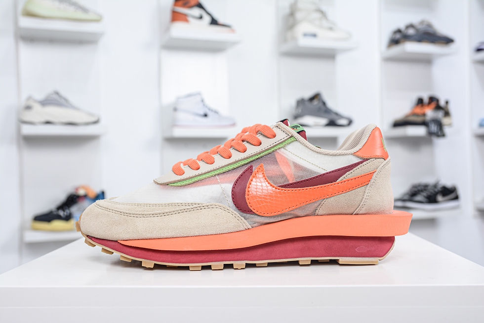 縮圖：Nike LD Waffle sacai CLOT Net Orange Blaze DH1347-100