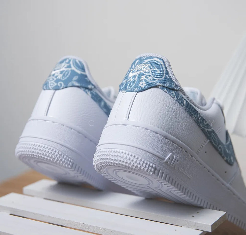 Nike Air Force 1 Low '07 Essential White Worn Blue Paisley DH4406