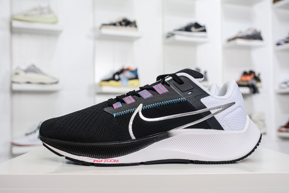 Nike Air Zoom Pegasus 38 Black White Chlorine Blue CW7356-003
