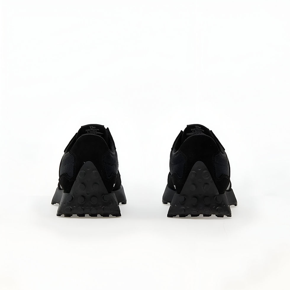 縮圖：New Balance 327 'Triple Black' Black White Tongue Logo MS327CTB