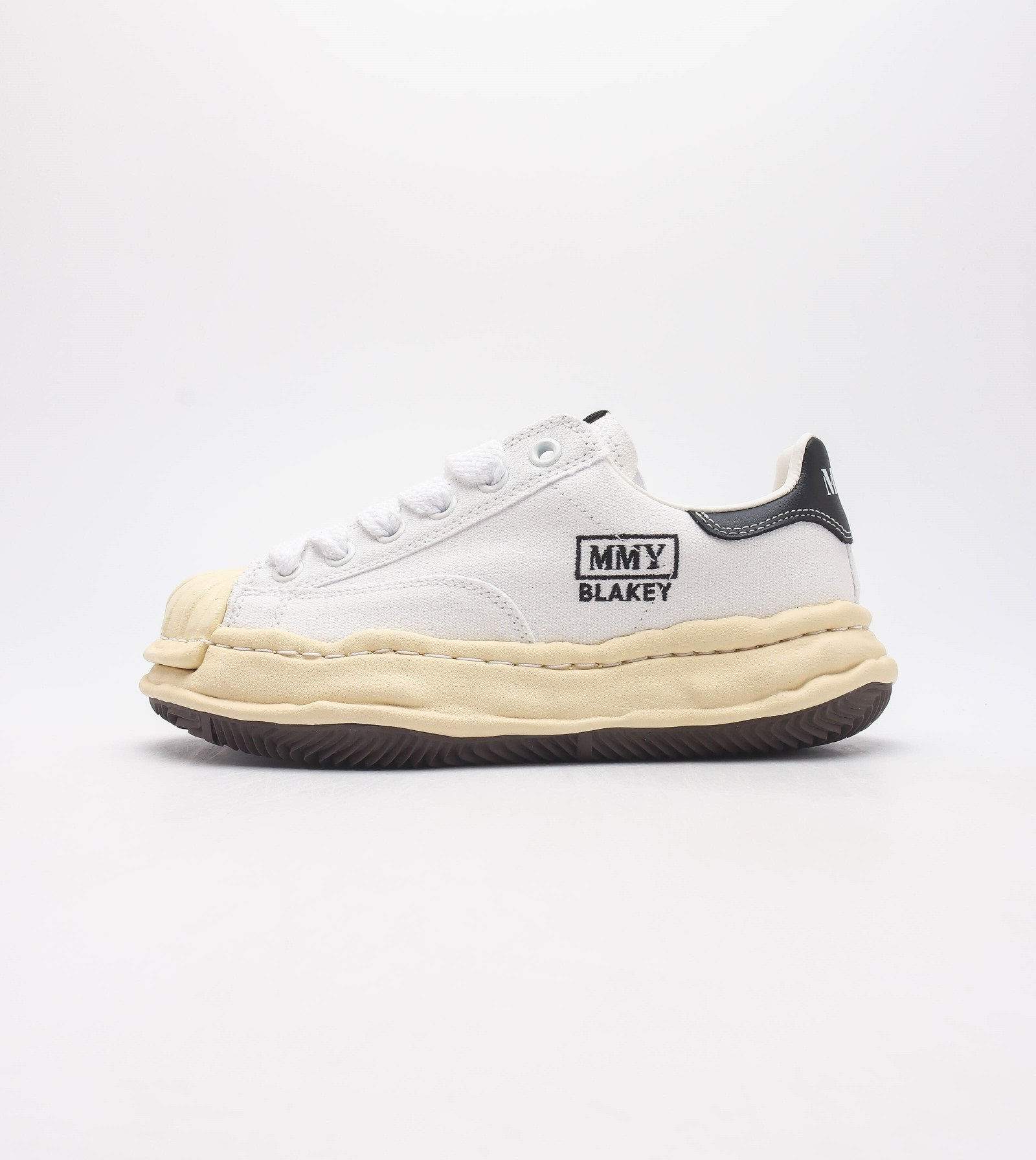 Maison MIHARA YASUHIRO canvas Blakey low-top white A09FW732-White