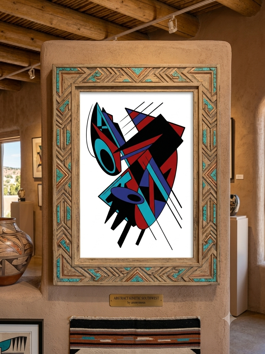 Thumbnail: Desert Crossroads – Bold Southwestern Abstract Art Inspired by New Mexico