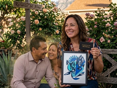 Blue Harmony: A Contemporary Abstract Artwork Inspired by Balance and Flow