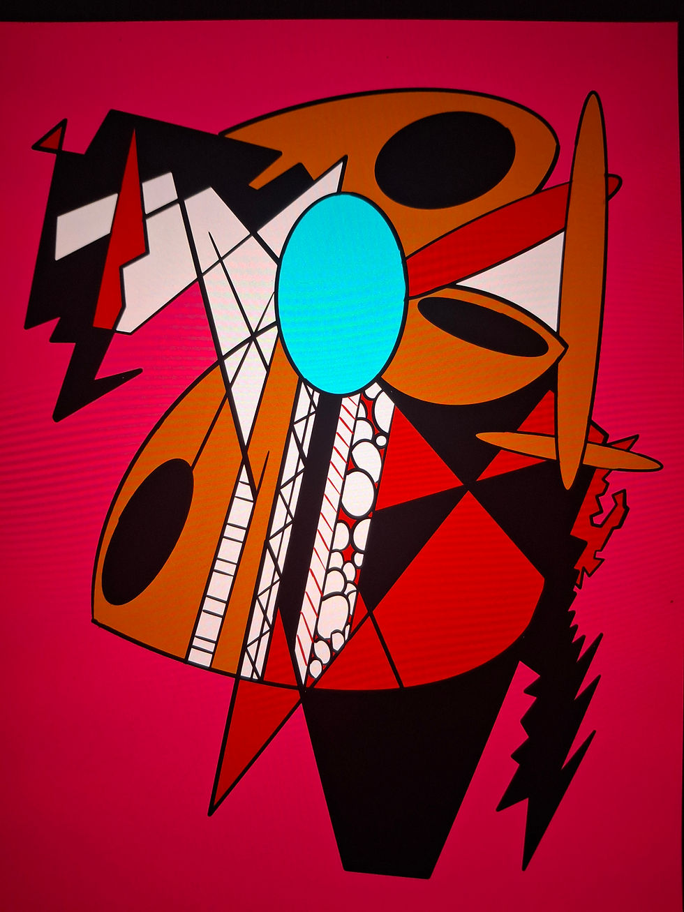 Thumbnail: Desert Collision – Southwestern Abstract Art Inspired by New Mexico