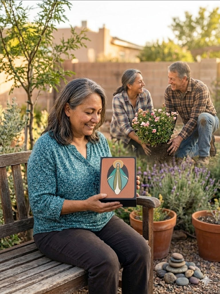 Thumbnail: Divine Grace: A Handcrafted Christian Memorial Urn Inspired by Faith and Remembr
