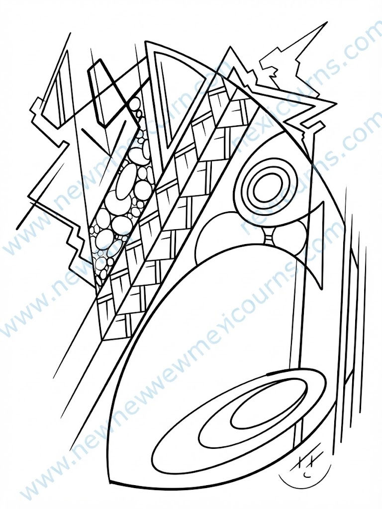 Thumbnail: Palm Frond Passage – From Procreate Design to Original Abstract Art