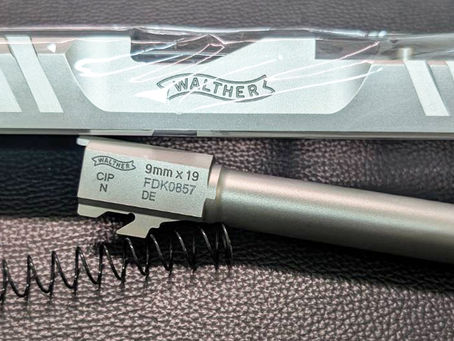 PAC PDP Style Stainless Slide & Barrel Set For VFC Walther PDP GBB Pistol Silver