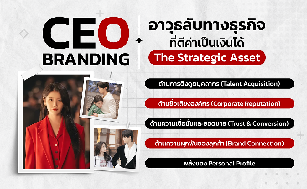 CEO Branding : อาวุธลับทางธุรกิจที่ตีค่าเป็นเงินได้ (The Strategic Asset)