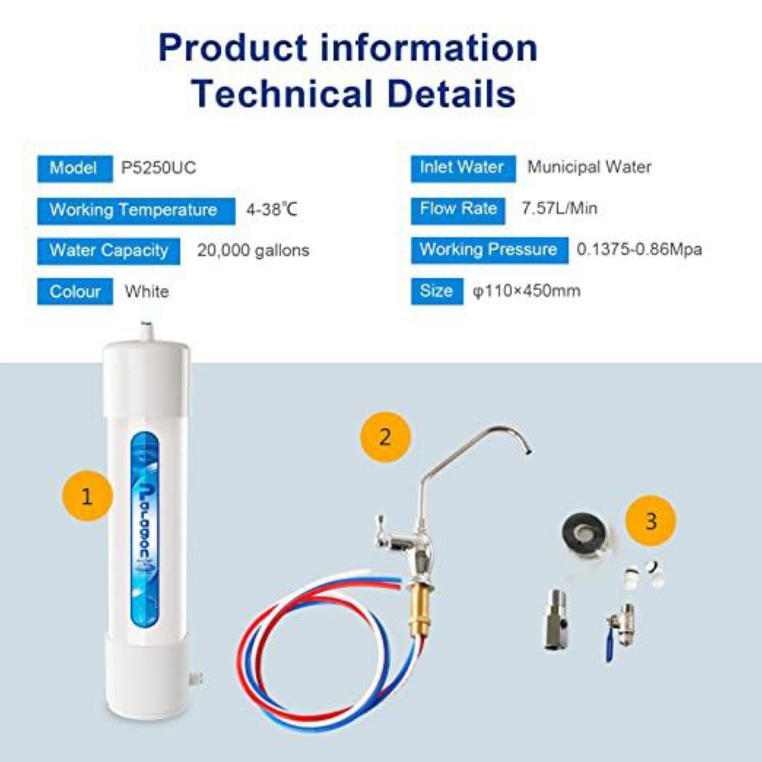 Under Counter Paragon Water Filter P5250UC