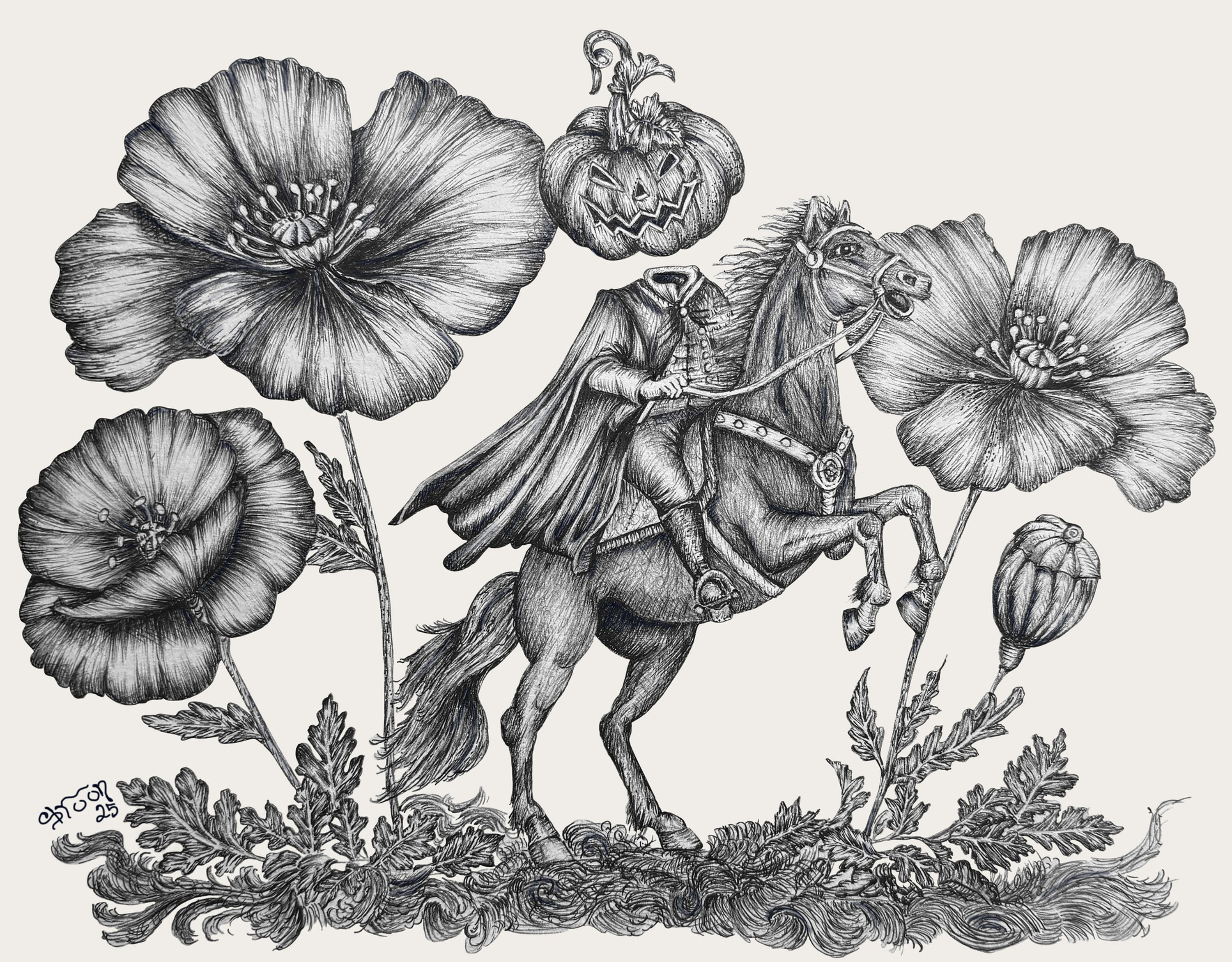 Headless Horseman, Archival Print