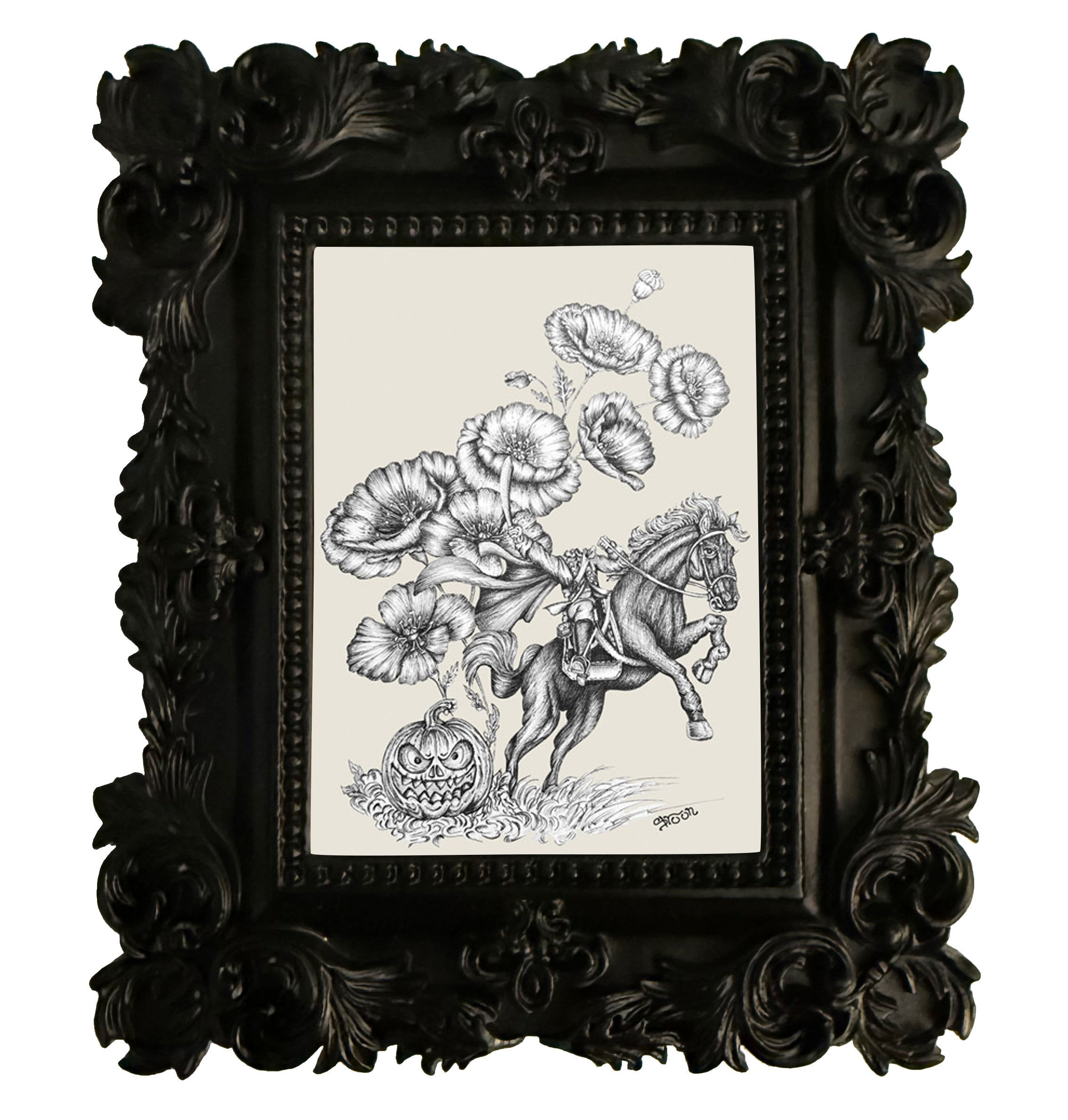 Mini Collectible Frame,  Horseman Rides