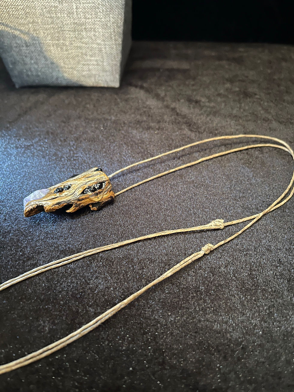 Thumbnail: Malachite Amethyst Cholla Necklaces