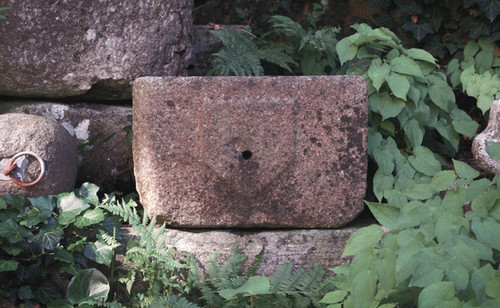 French Granite Basin with Emblem | Joseph Stannard Antiques and Design