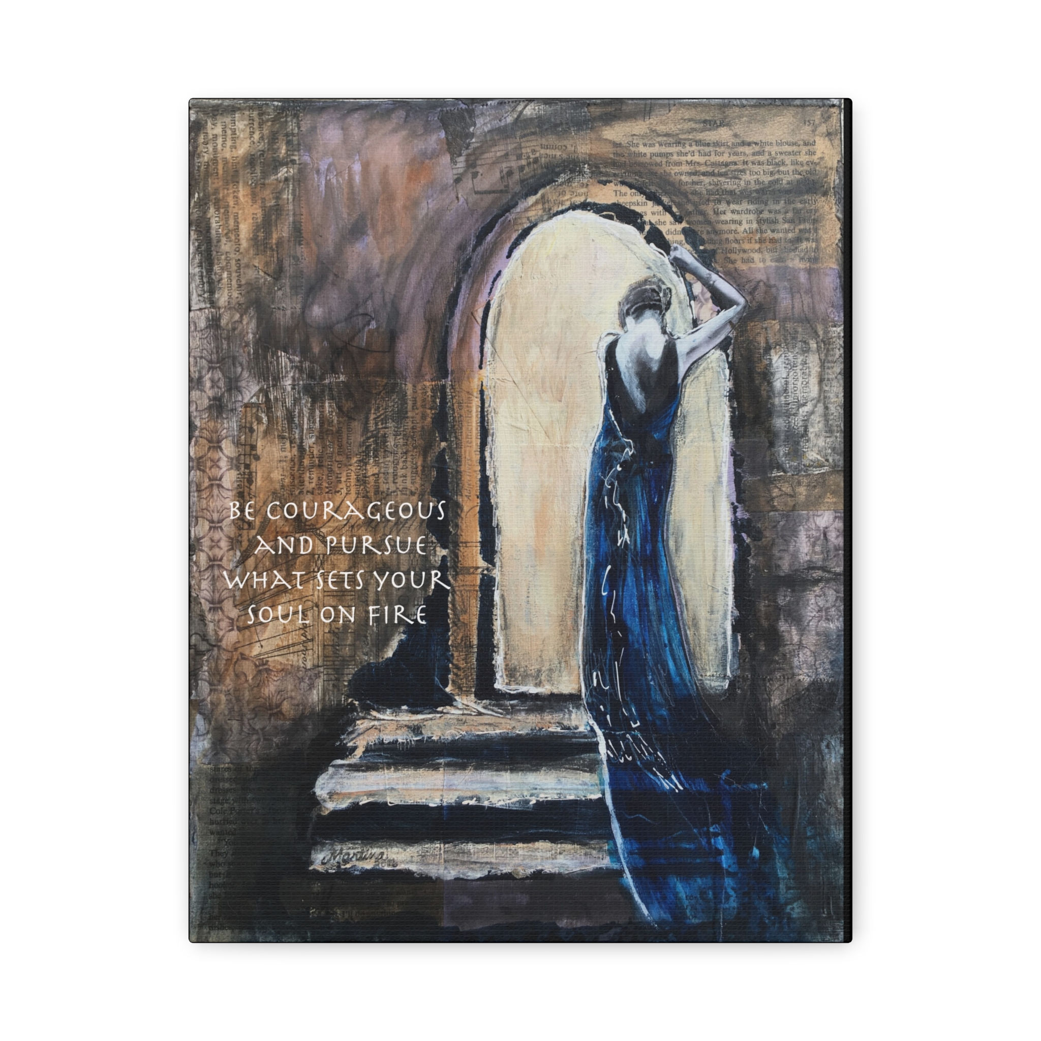 Be Courageous Canvas Printed Wall Art