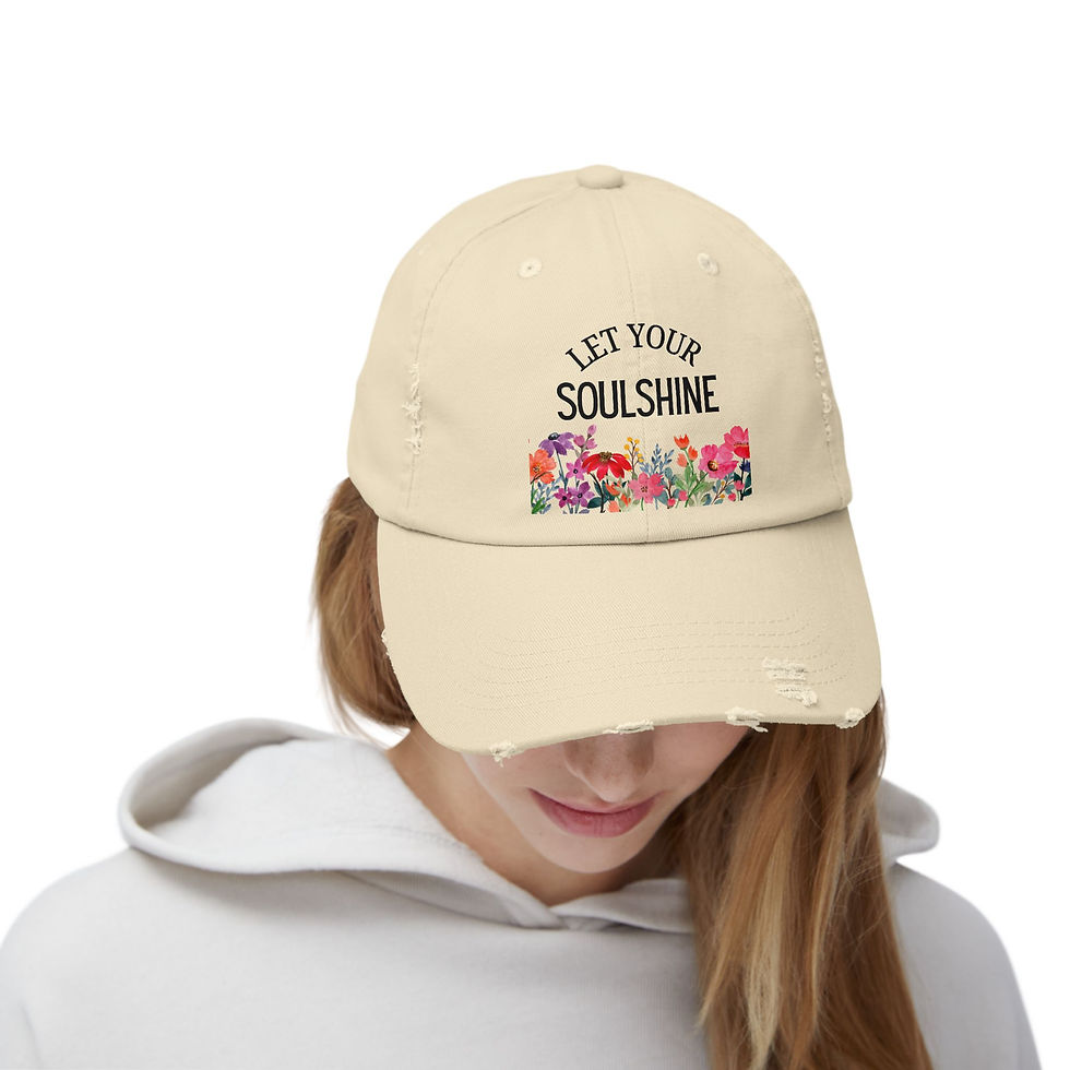 Thumbnail: Distressed Cap - "Let Your Soulshine" 