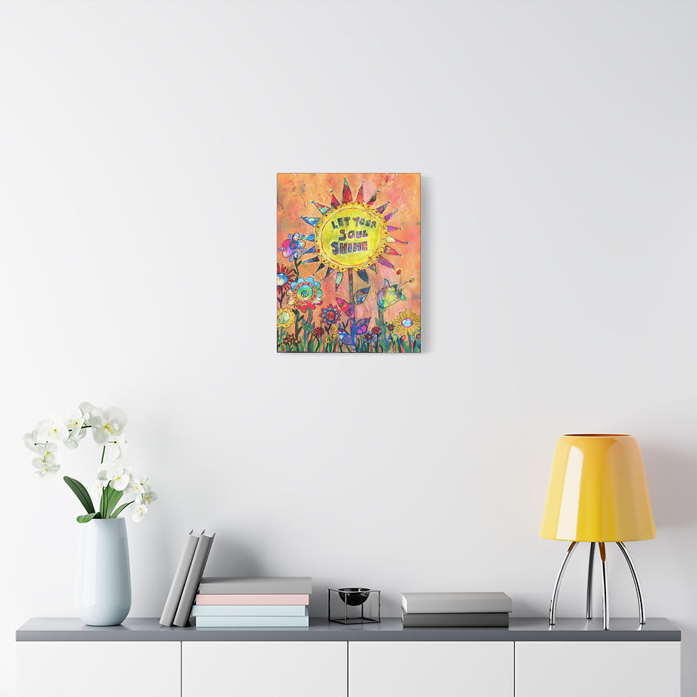 Thumbnail: Let Your Soul Shine Canvas Printed Wall Art