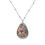 Thumbnail: Bloom in Joy Original Artwork Oval Necklace,  Jewelry Gift