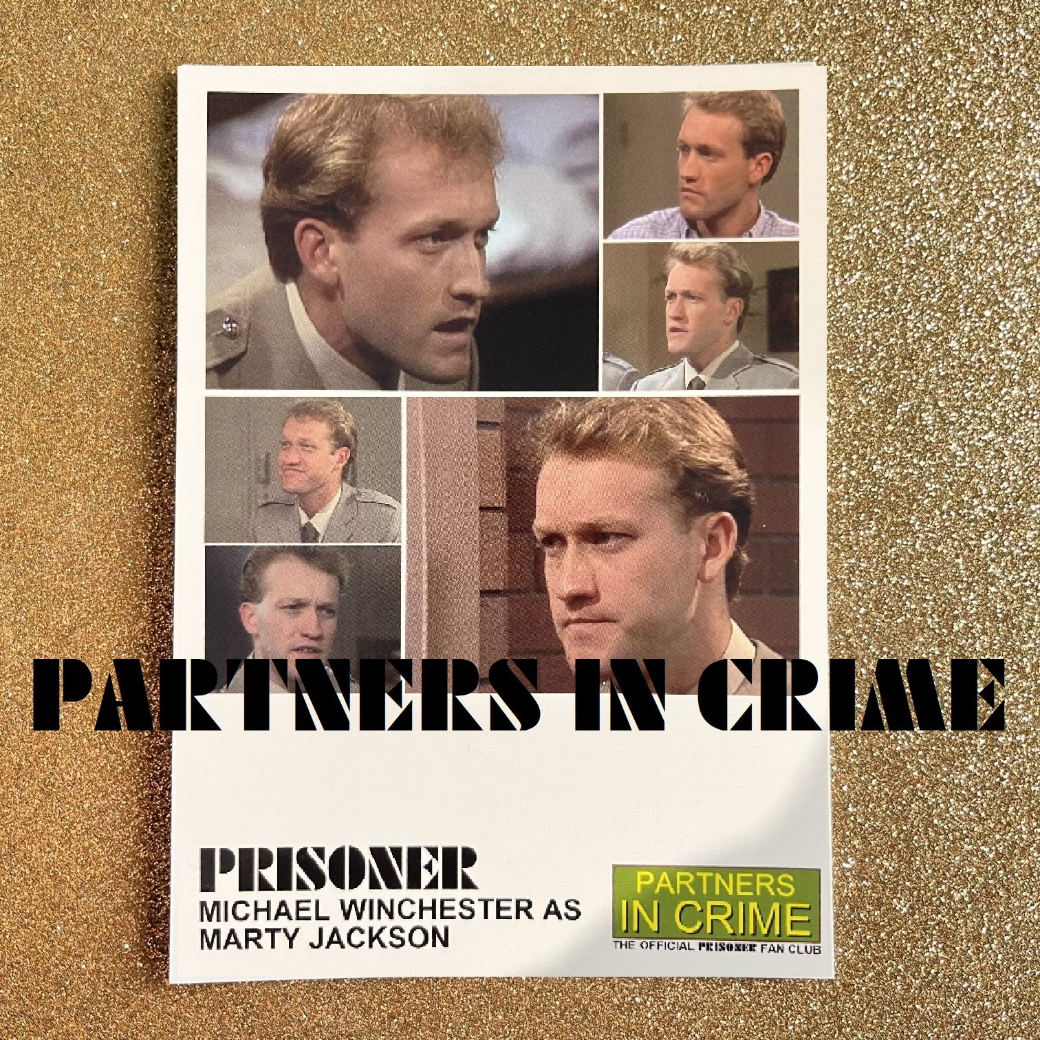 Marty Jackson signed fan card